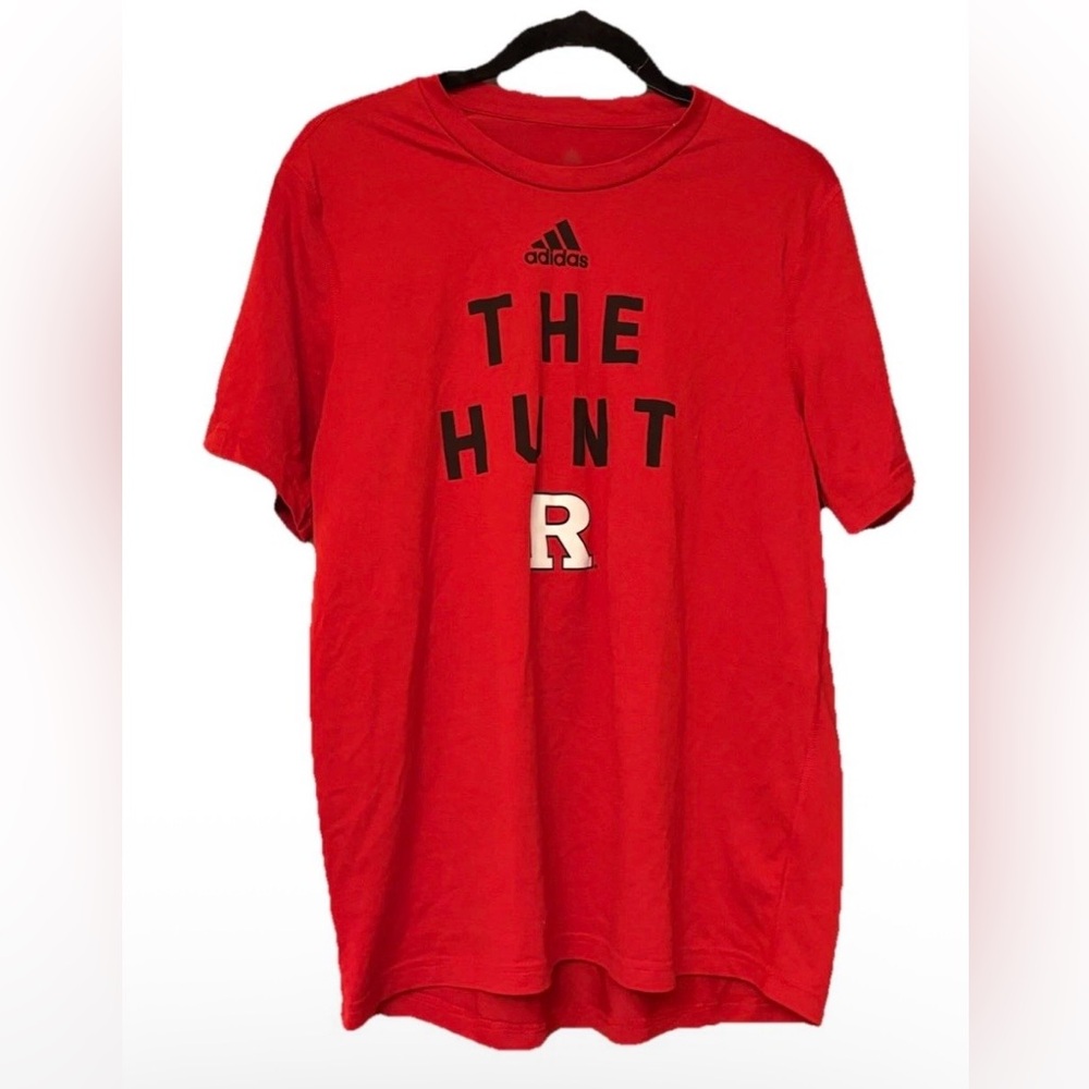 Adidas Rutger’s Men’s The Hunt Red Shirt Large